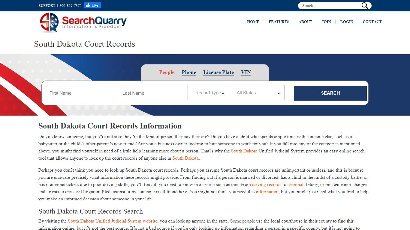 Free South Dakota Court Records | Enter a Name to View Court Records Online